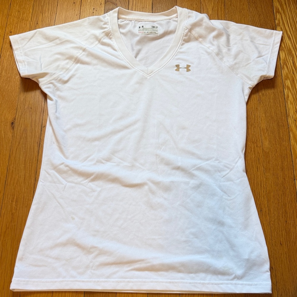Under Armour Women's Classic White V-Neck Tee